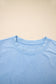 Myosotis 2 Pieces Mineral Wash Cotton Tank Top Lined Split Skirt Set