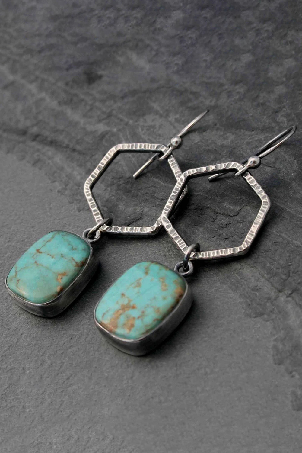 Vintage Turquoise Drop Earrings