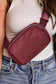 Red Waterproof Zipped Crossbody Chest Bag