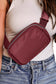 Red Waterproof Zipped Crossbody Chest Bag