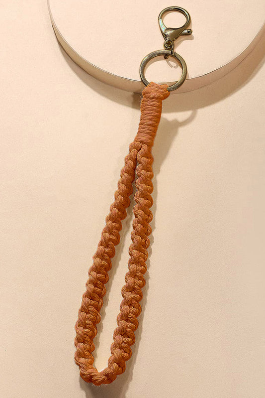 Twist Braided Wristlet Keychain