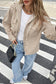 Laurel Green 2 in 1 Thermal Knit Textured Hooded Jacket