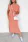 Wisteria Mineral Wash Pocketed T-shirt Long Dress
