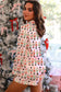 Pink Nutcracker March Long Sleeve Button Up 2pcs Pajama Short Set
