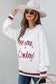 White See You Cowboy Embroidered Western Graphic Sweater