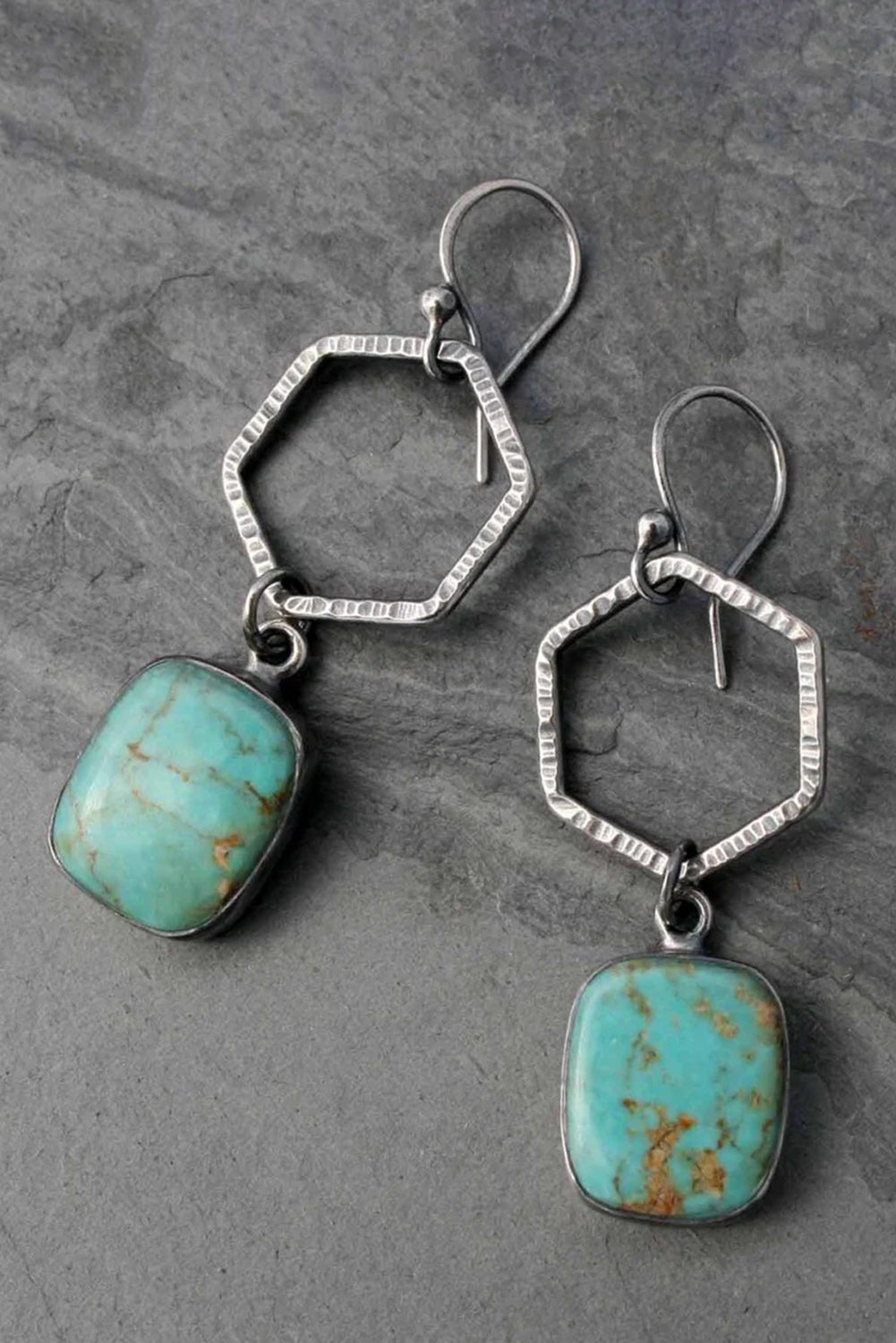 Vintage Turquoise Drop Earrings