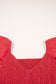 Pink V Neck Flutter Sleeve Smocked Bodice High Waist Ruffle Maxi Dress