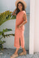 Wisteria Mineral Wash Pocketed T-shirt Long Dress