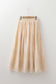 Oatmeal Embroidered Mesh Overlay Flowy Long Skirt