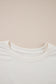 Beige 2pcs Cropped Tee and Ruffle High Waist Skort Set