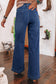 Black Wide Leg Pocketed High Waist Jeans