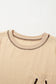 Apricot RODEO Horseshoe Embroidered Patch Pocket T Shirt