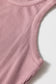 Sepia Rose Ribbed Vest Patchwork Tiered Midi Dress with Pockets
