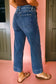 Breen Cropped High Rise Wide Leg Jeans