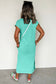 Wisteria Mineral Wash Pocketed T-shirt Long Dress