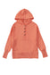 Orange Batwing Sleeve Pocketed Henley Hoodie