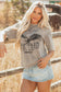 Parchment AMERICA FREE BIRD Vintage Graphic Mineral Washed Tee