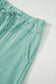 Black Mineral Wash Exposed Seam Drawstring High Waist Wide Leg Cargo Pants