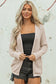 Redwood Burl Mix Pattern Hollowed Knit Open Front Cardigan