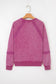 Sail Blue Lace Patchwork Detail Notched Neck Mineral Wash Baggy Sweatshirt