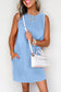 Phalaenopsis Mineral Wash Tank Mini Dress with Pockets
