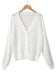 Green Lightweight Buttoned Front Crochet Cardigan