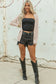 Redwood Burl Mix Pattern Hollowed Knit Open Front Cardigan
