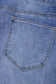 Beau Blue Tailored Center Seam Detail Straight Loose High Rise Jeans