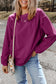 Chestnut Ribbed Corduroy Oversized Sweatshirt