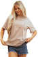 Smoke Gray Mineral Wash Floral Steer Head Printed Back Western Fashion Tee
