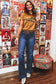 Sail Blue Western Stitch Patched Pocket Bootcut Jeans