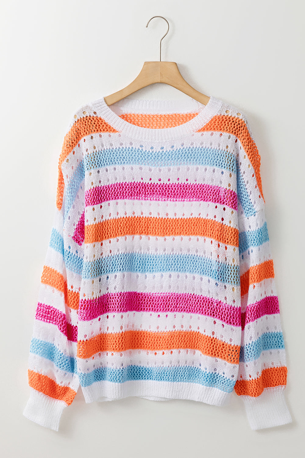 Striped Knitted Loose Sweater