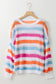 Striped Knitted Loose Sweater