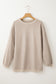 Chestnut Ribbed Corduroy Oversized Sweatshirt