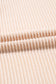 Parchment Corded Knit Crew Neck Puff Sleeve Shift Mini Dress