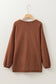 Chestnut Ribbed Corduroy Oversized Sweatshirt