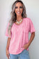 Sachet Pink Cotton Mineral Wash T Shirt