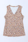 Leopard  V Neck Tank Top