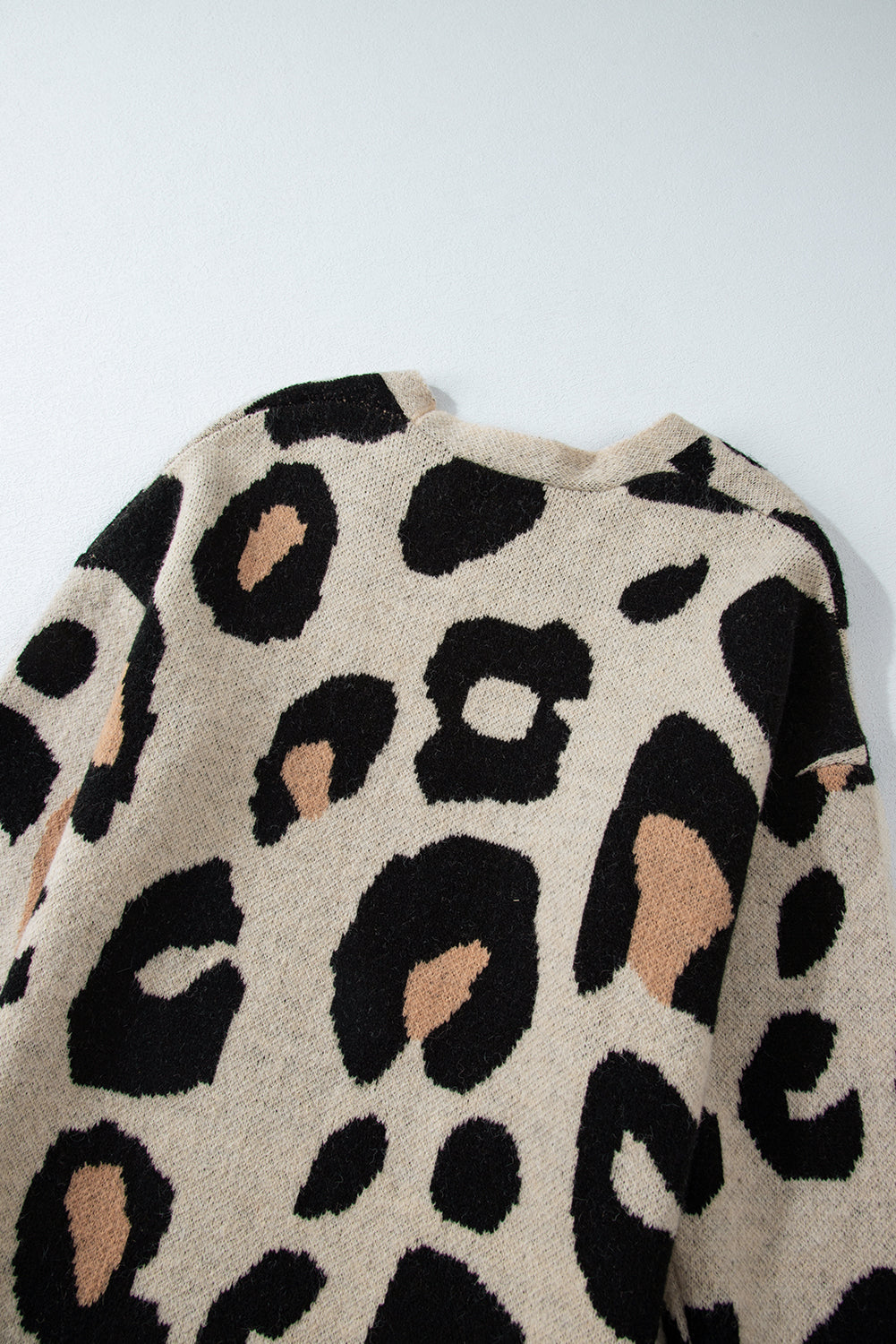 Leopard Animal Print Open Midi Cardigan