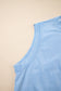 Myosotis 2 Pieces Mineral Wash Cotton Tank Top Lined Split Skirt Set
