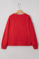 Fiery Red Merry Script Holiday Christmas Graphic Sweatshirt