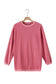 Strawberry Pink Ribbed Corded Oversized Sweatshirt