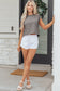 Medium Grey Mineral Wash Boxy Fit Cotton Tank Top