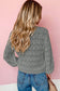 Green Lightweight Buttoned Front Crochet Cardigan
