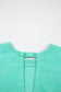 Sea Green Mineral Wash Drawstring Waist Hollow Out Back Short Sleeve Romper