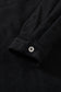 Blue Corduroy Shirt Style Full Button Long Sleeve Shift Mini Dress