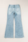 Dusk Blue Acid Wash Extra Wide Leg High Waist Long Jeans