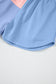 Peach Blossom Colorblock Patchwork Long Sleeve Shorts Outfit