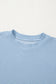 Myosotis Plain Corded Knit Mock Neck T Shirt