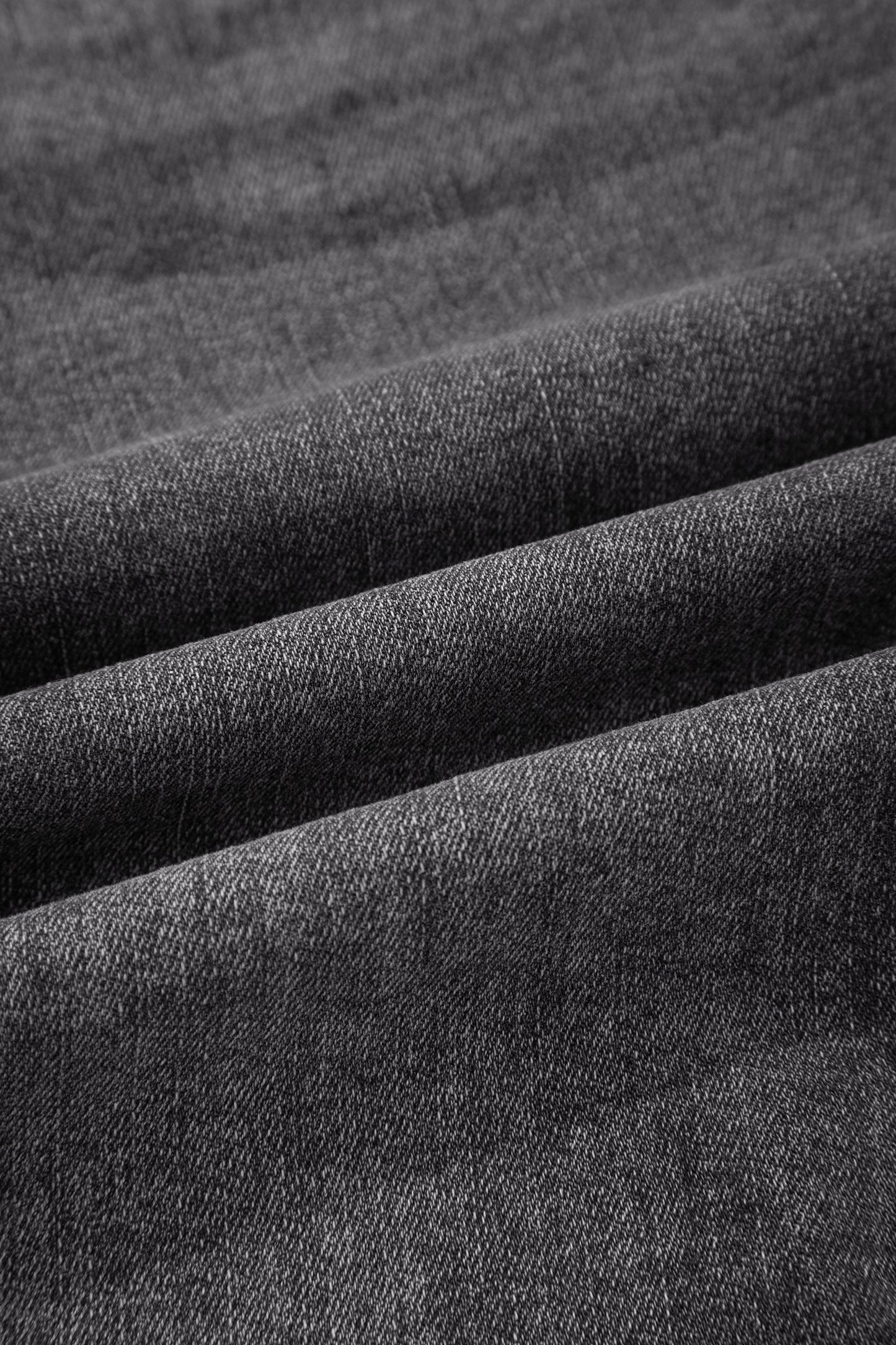 Sail Blue Dearlove Irregular Distressed Bottom Denim Midi Skirt